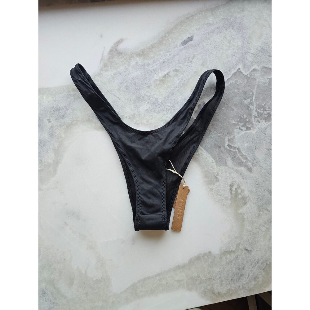NWT SKIMS Recycled Swim Black Bikini Set Sz Lg - Picture 13 of 16